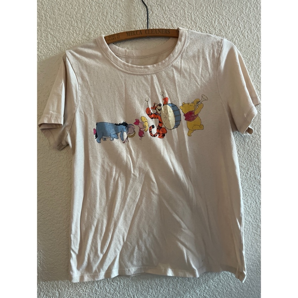 Disney Winnie the Pooh Marching Band Tee Womens Size Small